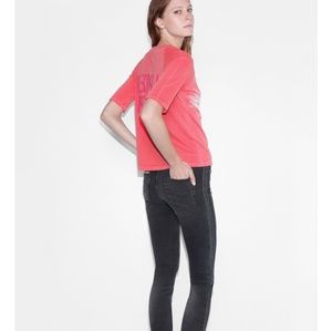 Zadig & Voltaire Emma Bandes Jean in Black sz 26